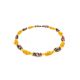Two-Toned Amber Beaded Necklace, image , picture 3