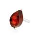Saturated Cherry Amber Ring In Sterling Silver The Glow, Ring Size: 8.5 / 18.5, image , picture 3