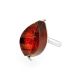 Saturated Cherry Amber Ring In Sterling Silver The Glow, Ring Size: 6.5 / 17, image , picture 3