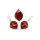 Saturated Cherry Amber Ring In Sterling Silver The Glow, Ring Size: 8.5 / 18.5, image , picture 4