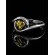Charming Silver Ring With Green Amber The Berry, Ring Size: 8 / 18, image , picture 2