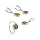 Charming Silver Ring With Green Amber The Berry, Ring Size: 9.5 / 19.5, image , picture 4