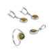 Charming Silver Ring With Green Amber The Berry, Ring Size: 8 / 18, image , picture 4