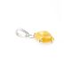 Minimalistic Amber Pendant In Sterling Silver The Byzantium, image , picture 4