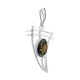 Green Amber Pendant In Sterling Silver The Sail, image , picture 3