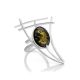 Adjustable Amber Ring In Sterling Silver The Sail, Ring Size: Adjustable, image , picture 3