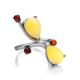 Sterling Silver Ring With Multicolor Amber The Symphony, Ring Size: 11 / 20.5, image , picture 5
