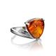 Sterling Silver Ring With Cognac Amber The Acapulco, Ring Size: 11.5 / 21, image , picture 4