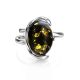 Adjustable Amber Ring In Sterling Silver The Vivaldi, Ring Size: Adjustable, image , picture 4