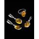 Sterling Silver Pendant With Lemon Amber The Vivaldi, image , picture 4