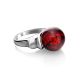 Sterling Silver Ring With Cherry Amber The Saturn, Ring Size: 6.5 / 17, image , picture 4