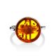 Sterling Silver Ring With Lemon Amber The Furor, Ring Size: Adjustable, image , picture 4