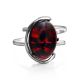 Adjustable Sterling Silver Ring With Cherry Amber The Vivaldi, Ring Size: Adjustable, image , picture 5
