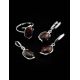 Adjustable Sterling Silver Ring With Cherry Amber The Vivaldi, Ring Size: Adjustable, image , picture 6