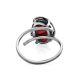 Adjustable Sterling Silver Ring With Cherry Amber The Vivaldi, Ring Size: Adjustable, image , picture 4