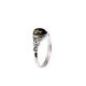 Romantic Silver Ring With Green Amber The Freya, Ring Size: 7 / 17.5, image , picture 4