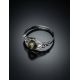 Romantic Silver Ring With Green Amber The Freya, Ring Size: 7 / 17.5, image , picture 2