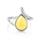Honey Amber Ring In Sterling Silver The Fiori, Ring Size: 11.5 / 21, image , picture 4