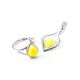 Honey Amber Ring In Sterling Silver The Fiori, Ring Size: 11.5 / 21, image , picture 6