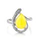 Silver Amber Ring The Acapulco, Ring Size: 8.5 / 18.5, image , picture 4