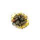 Green Amber Ring The Chrysanthemum, Ring Size: Adjustable, image 