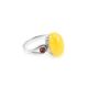 Lovely Multicolor Amber Ring In Sterling Silver The Prussia, Ring Size: 7 / 17.5, image 