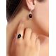 Adjustable Sterling Silver Ring With Cherry Amber The Vivaldi, Ring Size: Adjustable, image , picture 3