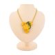 Honey Amber Necklace With Glass Beads The Fable, image 