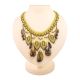 Multicolor Amber Necklace With Yellow Glass Beads The Fable, image 