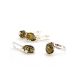 Sterling Silver Ring With Green Amber The Twinkle, Ring Size: 11.5 / 21, image , picture 4