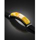Rubber Metal Wristband With Amber Mosaic The Grunge, image , picture 2