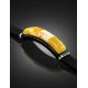 Rubber Metal Wristband With Amber Mosaic The Grunge, image , picture 2