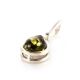 Green Amber Pendant In Sterling Silver The Fiori, image , picture 2