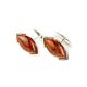 Amber Cufflinks In Sterling Silver The Petal, image , picture 2
