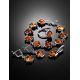 Round Amber Ring In Sterling Silver The Sphere, Ring Size: 11 / 20.5, image , picture 6