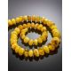 Honey Amber Beaded Necklace, image , picture 2