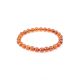 Dark Amber Beaded Elastic Bracelet, image 