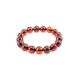 Cherry Amber Ball Beaded Bracelet, image 