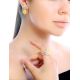 Sterling Silver Ring With Oval Cut Amber The Violet, Ring Size: 11.5 / 21, image , picture 2