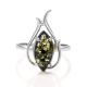Floral Amber Ring In Sterling Silver The Tulip, Ring Size: 13 / 22, image , picture 3