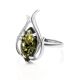 Floral Amber Ring In Sterling Silver The Tulip, Ring Size: 10 / 20, image , picture 4