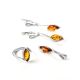 Delicate Cognac Amber Pendant In Sterling Silver The Adagio, image , picture 3