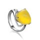 Honey Amber Ring In Sterling Silver The Acapulco, Ring Size: 13 / 22, image 
