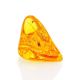 Luminous Amber Stone With Spider Inclusion, image 