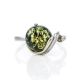 Amazing Amber Ring In Sterling Silver With Crystals The Swan, Ring Size: 12 / 21.5, image , picture 3