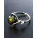 Amazing Amber Ring In Sterling Silver With Crystals The Swan, Ring Size: 12 / 21.5, image , picture 4