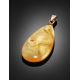 Cloudy Amber Pendant In Gold The Cascade, image , picture 2