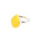 Adorable Silver Ring With Honey Amber The Cat's Eye, Ring Size: 6 / 16.5, image , picture 3