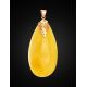 Amber Teardrop Pendant In Gold The Cascade Collection, image , picture 3