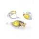 Lemon Amber Ring In Sterling Silver The Bee, Ring Size: 10 / 20, image , picture 4